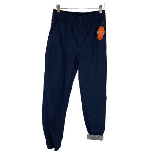 Wonder Nation Boys Size Large 10 12 Navy blue lined Jogger pants New - Picture 1 of 8